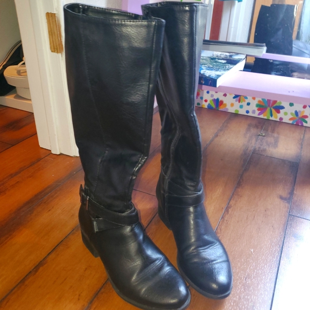 Black Croft & Barrow Riding Boots - Size 7.5